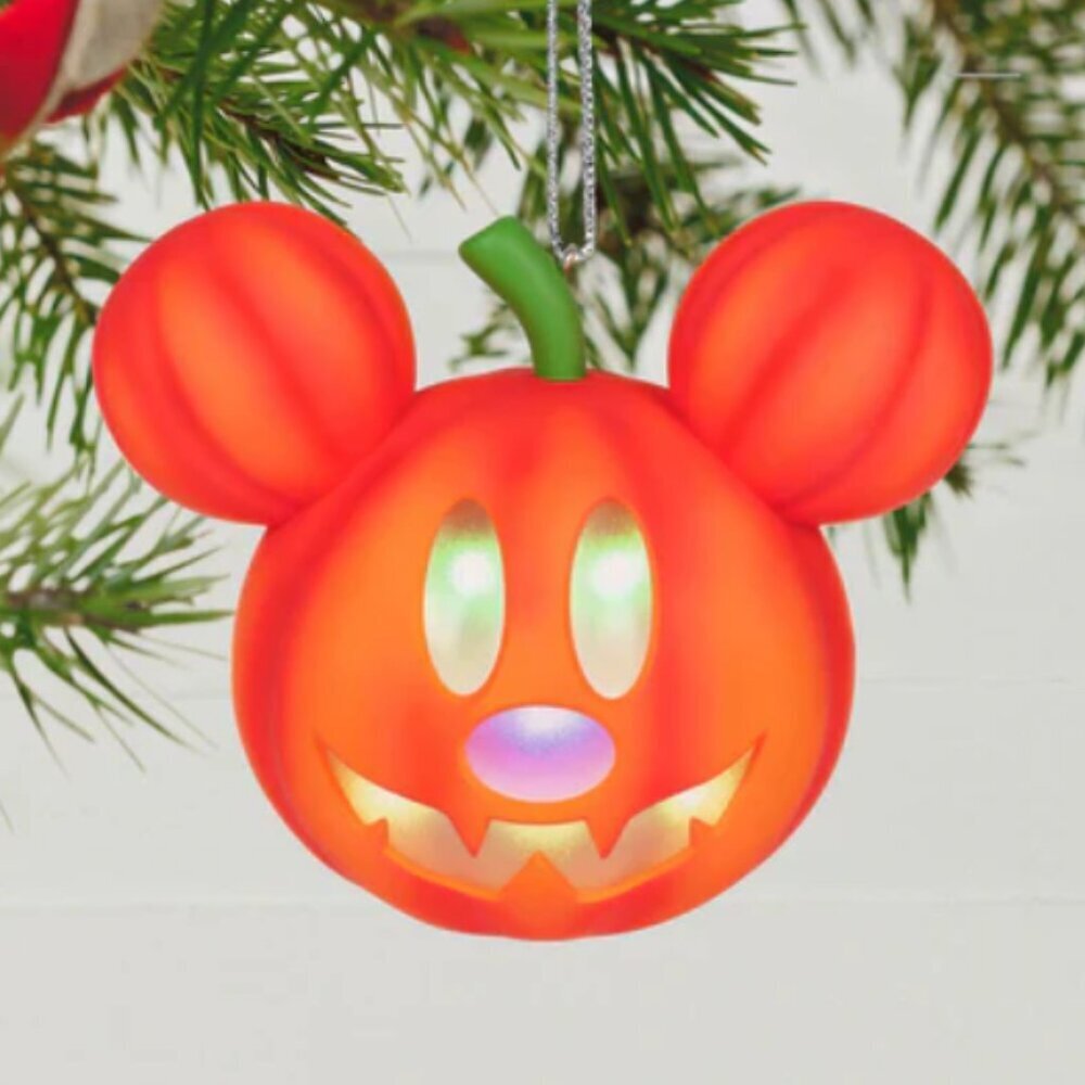 Hallmark Disney Mickey Mouse Mysterious Mickey Jack-o'-Lantern Ornament